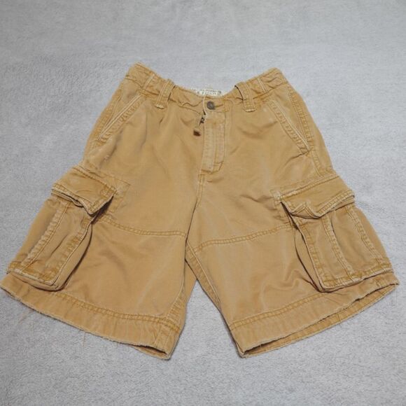 Vintage Abercrombie &‎ Fitch Cargo Shorts Khaki Y2K Paratrooper - Picture 1 of 16